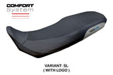 Tappezzeria Italia CF Moto 800 MT X 2025 Seat Cover Ultragrip Comfort Silver Black