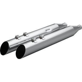 KHROME WERKS Slip-On Slash Up Muffler - 4" - Trike/Twin Cam - Chrome 40FSL-1021-CHR