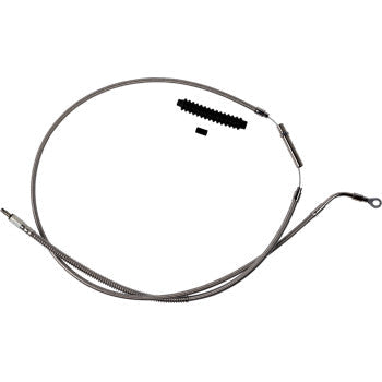 BARNETT High-Efficiency Stainless Steel Clutch Cable for Harley-Davidson - +8" 102-30-10066-8