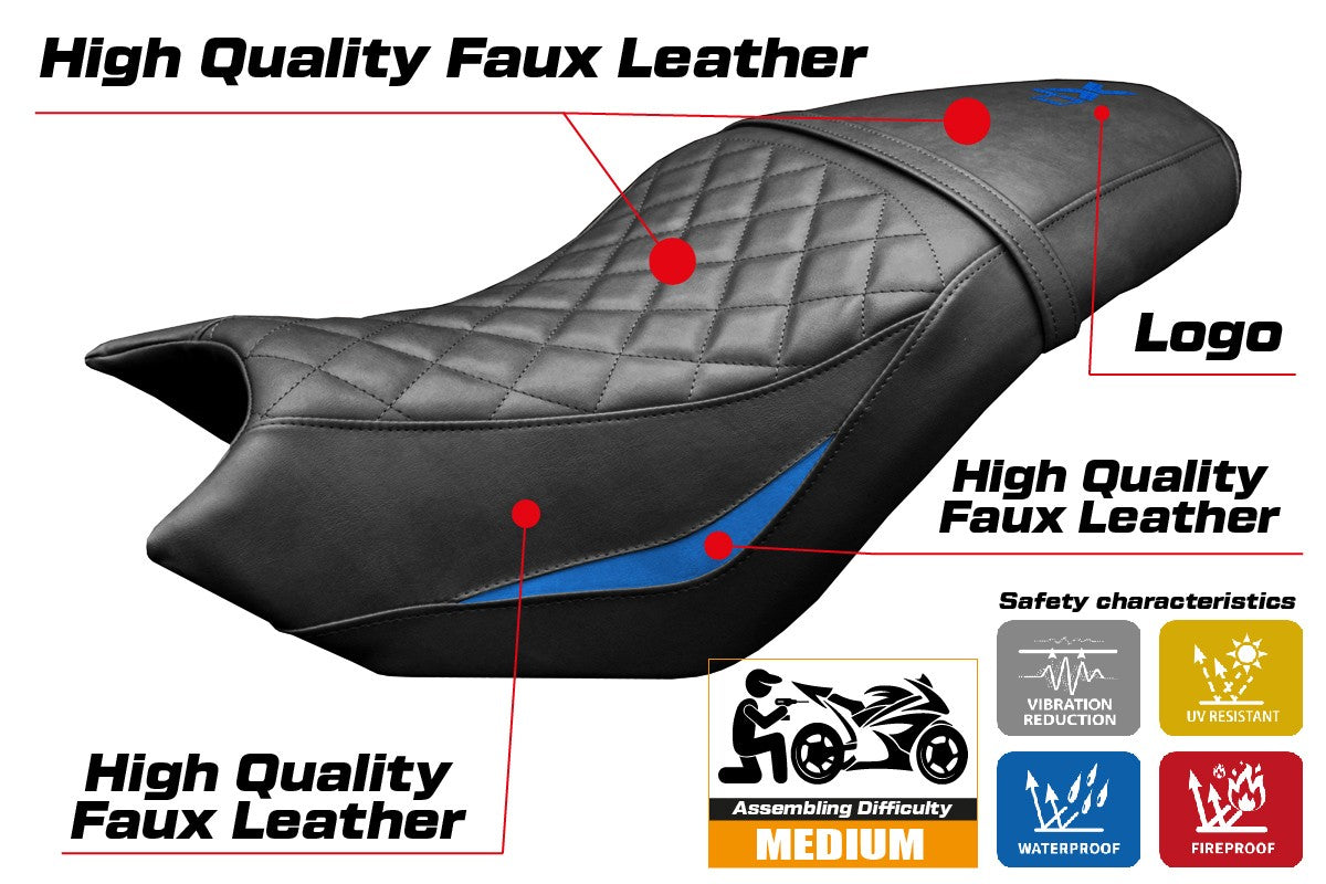 Tappezzeria Italia CF Moto 700 CL X 2021-2025 Seat Cover Blue Black
