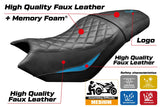 Tappezzeria Italia CF Moto 700 CL X 2021-2025 Seat Cover Comfort Light Blue Black