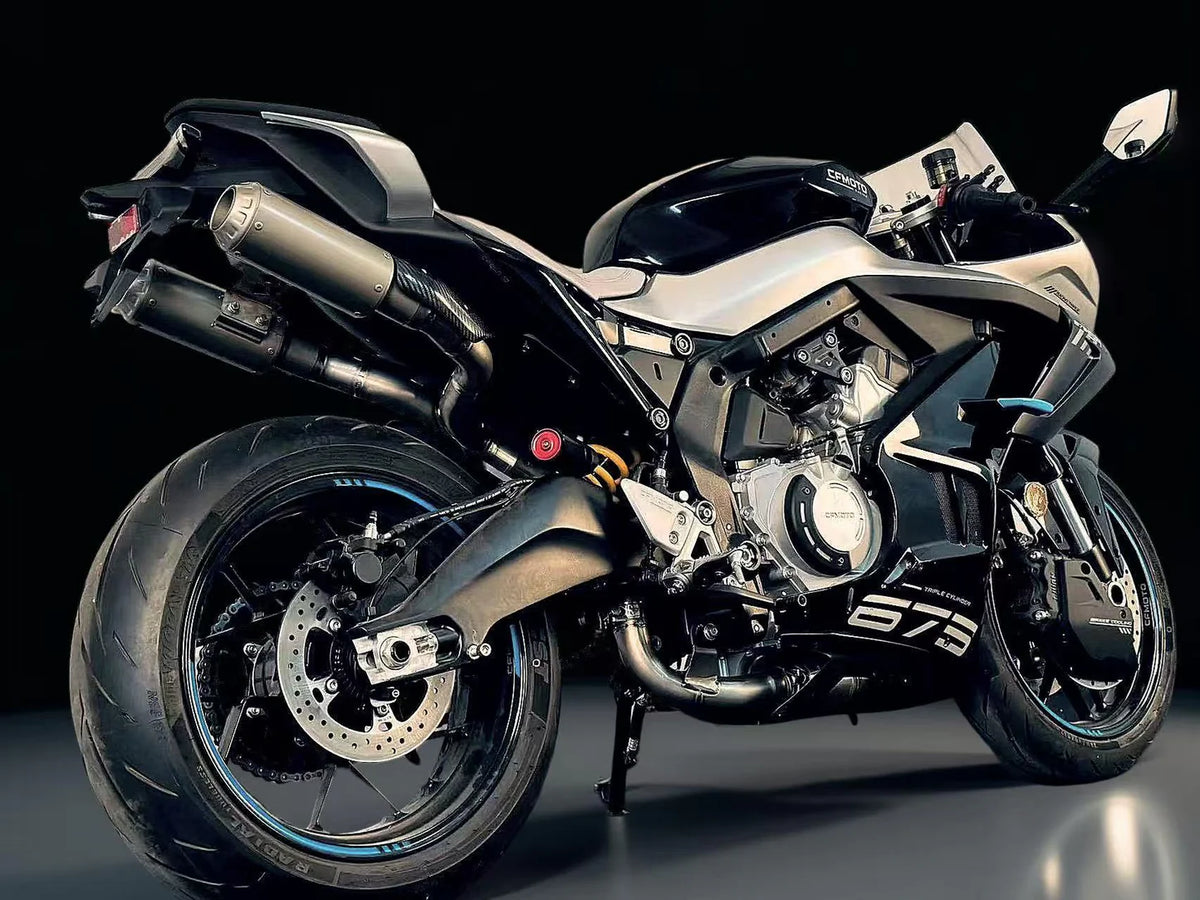 Vandemon CFMOTO 675SR-R, 675SR-S, 675SS High Mount Titanium Exhaust System 2024-2026 CFMOTO675SRRTIHMEXHA VA-107