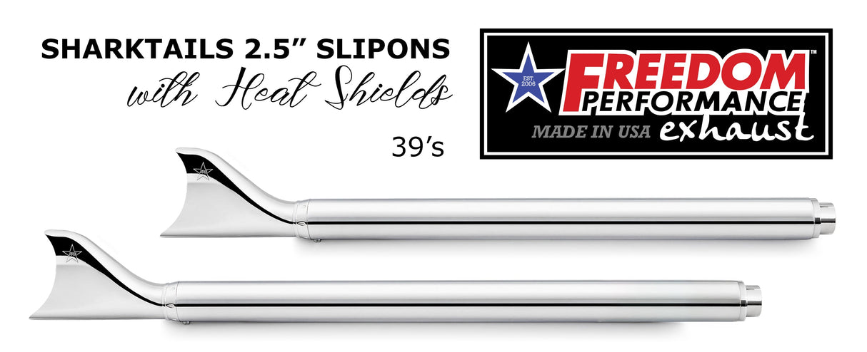HARLEY TOURING SHARKTAIL & CREEPER 2.5" SLIP-ONS BUNDLE *CHECK DESCRIPTION FOR YEAR FITMENTS*