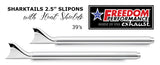 HARLEY TOURING SHARKTAIL & CREEPER 2.5" SLIP-ONS BUNDLE *CHECK DESCRIPTION FOR YEAR FITMENTS*