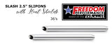HARLEY TOURING SLASH 2.5" SLIP-ONS *CHECK DESCRIPTION FOR YEAR FITMENTS*