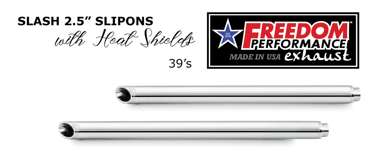 HARLEY TOURING SLASH 2.5" SLIP-ONS *CHECK DESCRIPTION FOR YEAR FITMENTS*