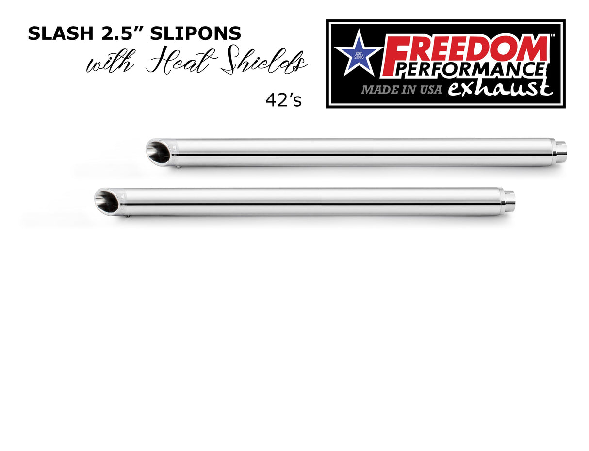 HARLEY TOURING SLASH 2.5" SLIP-ONS *CHECK DESCRIPTION FOR YEAR FITMENTS*
