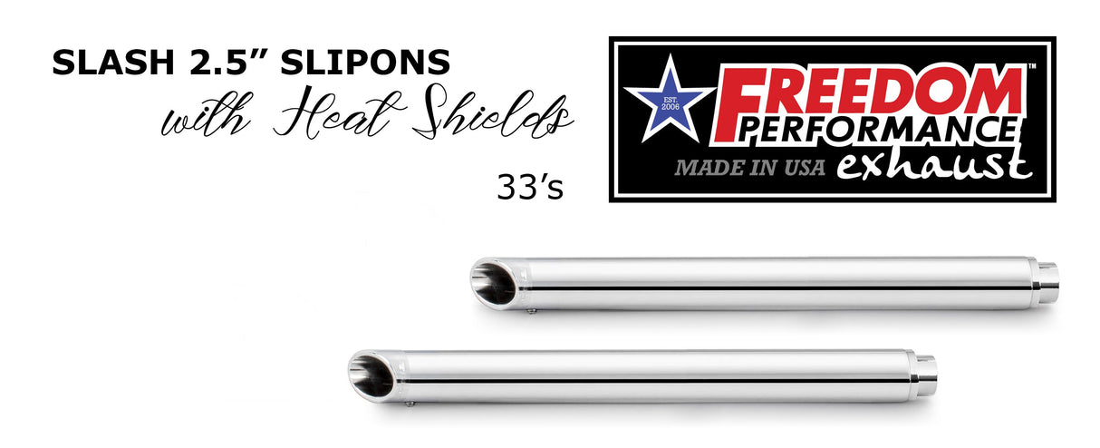 HARLEY TOURING SLASH 2.5" SLIP-ONS *CHECK DESCRIPTION FOR YEAR FITMENTS*