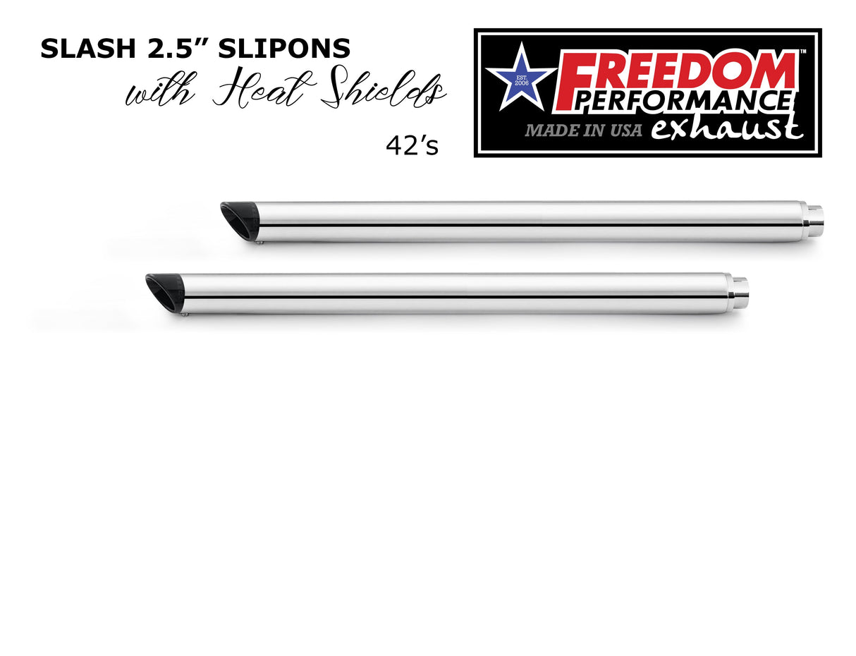 HARLEY TOURING SLASH 2.5" SLIP-ONS *CHECK DESCRIPTION FOR YEAR FITMENTS*