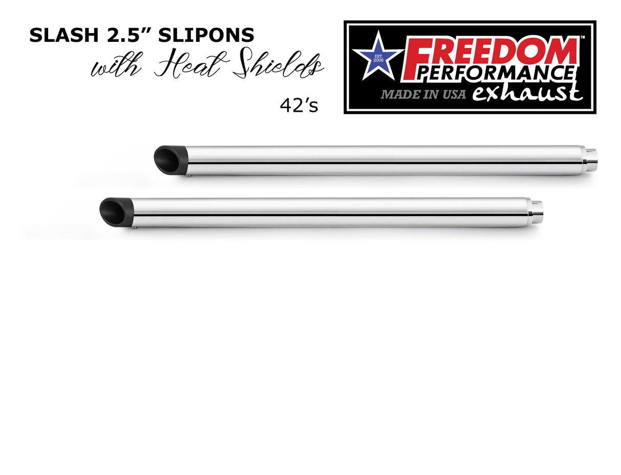 HARLEY TOURING SLASH 2.5" SLIP-ONS *CHECK DESCRIPTION FOR YEAR FITMENTS*