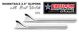 HARLEY TOURING SHARKTAIL & CREEPER 2.5" SLIP-ONS BUNDLE *CHECK DESCRIPTION FOR YEAR FITMENTS*