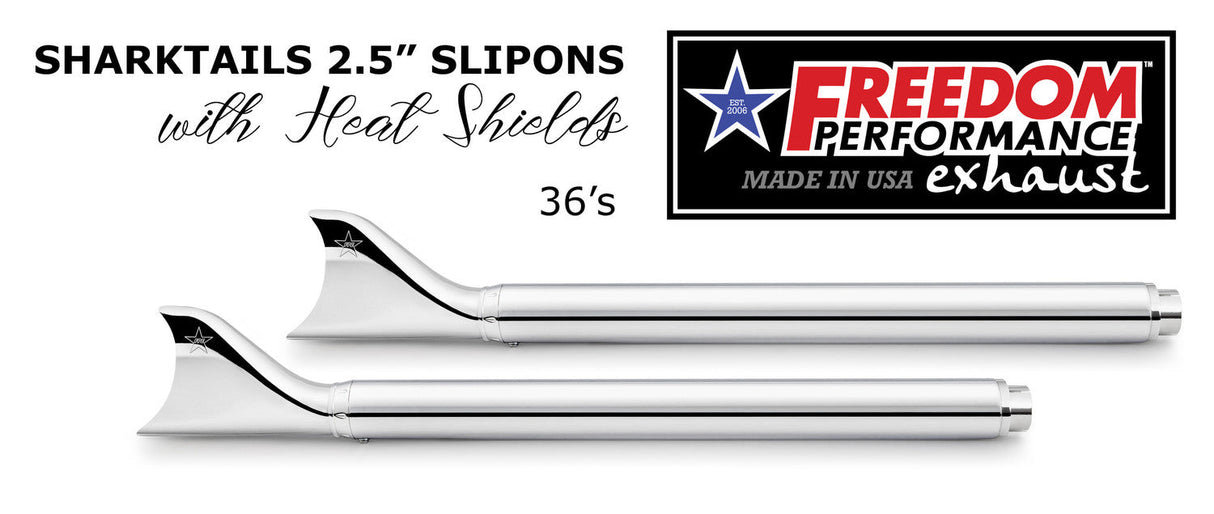 HARLEY TOURING SHARKTAIL & CREEPER 2.5" SLIP-ONS BUNDLE *CHECK DESCRIPTION FOR YEAR FITMENTS*