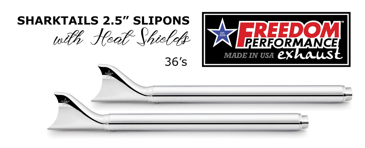 HARLEY TOURING SHARKTAIL & CREEPER 2.5" SLIP-ONS BUNDLE *CHECK DESCRIPTION FOR YEAR FITMENTS*