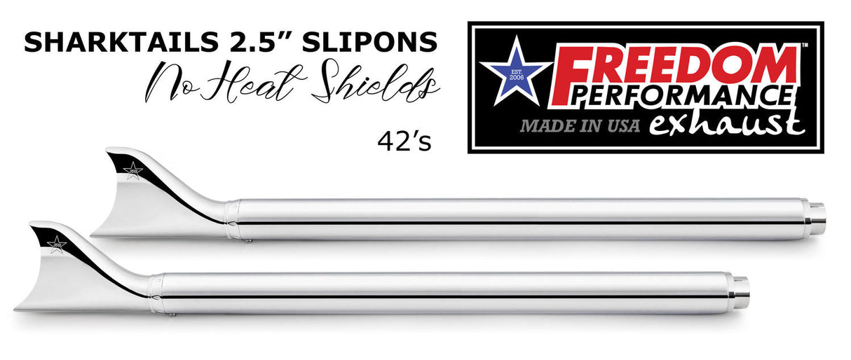 HARLEY TOURING SHARKTAIL & CREEPER 2.5" SLIP-ONS BUNDLE *CHECK DESCRIPTION FOR YEAR FITMENTS*