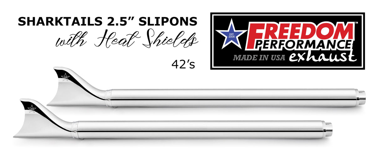 HARLEY TOURING SHARKTAIL & CREEPER 2.5" SLIP-ONS BUNDLE *CHECK DESCRIPTION FOR YEAR FITMENTS*