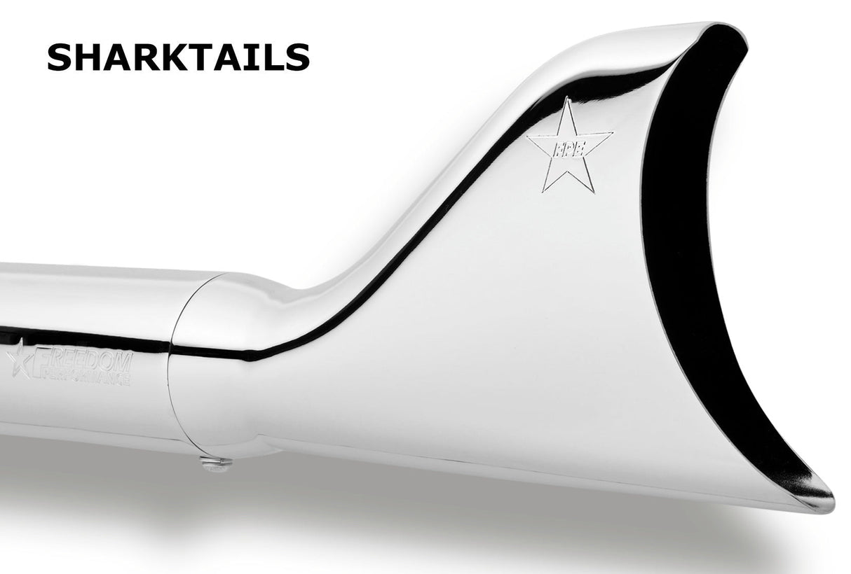 HARLEY TOURING SHARKTAIL & CREEPER 2.5" SLIP-ONS BUNDLE *CHECK DESCRIPTION FOR YEAR FITMENTS*