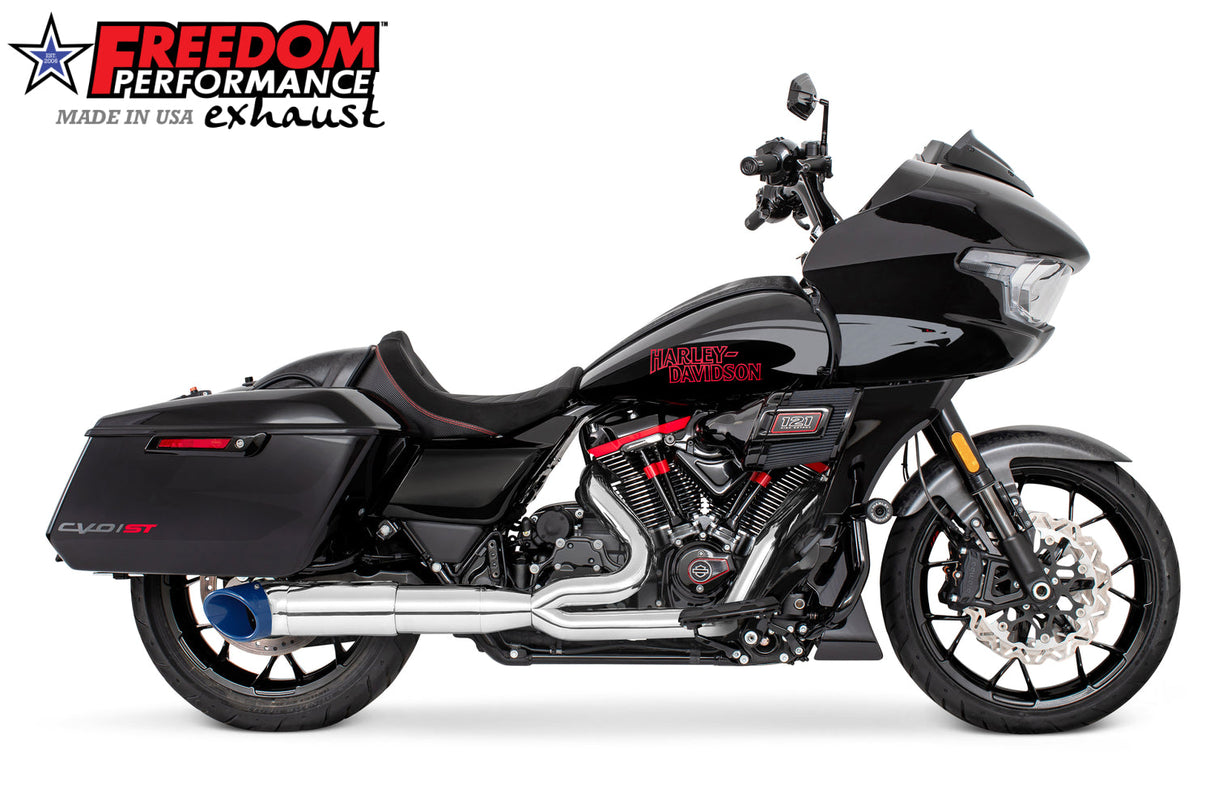 HARLEY TOURING 4.5" 2 STEPPED MID UNION 2-INTO-1 TURNOUT BUNDLE 2017-PRESENT