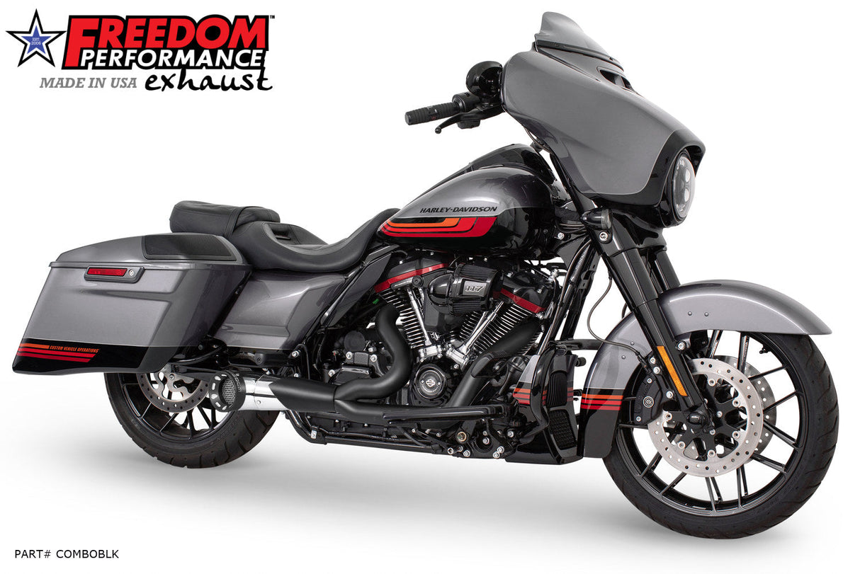 HARLEY TOURING 2-INTO-1 TURNOUT/SIDEDUMP FULL SYSTEM BUNDLE 1995-PRESENT