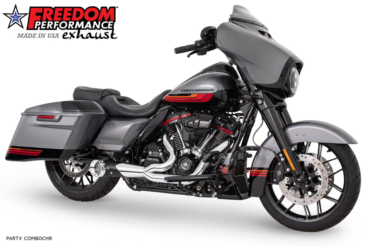 HARLEY TOURING 2-INTO-1 TURNOUT/SIDEDUMP FULL SYSTEM BUNDLE 1995-PRESENT