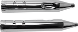 S&S CYCLE 4.5" Mufflers - Chrome with Chrome Tracer 550-0624