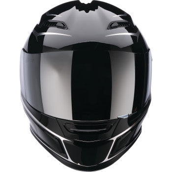 Z1R Jackal Helmet - Foil - Black/Silver - Large 0101-18413