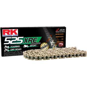 RK 525 XRE - Drive Chain - 122 Links - Gold GB525XRE-122