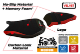 Ducati 1198 2007-2013 Seat Cover Tappezzeria Italia Comfort in Red and Black