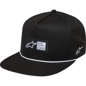 ALPINESTARS Label Snapback Hat - Black - One Size  1236-81438-10-OS