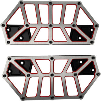 KODLIN USA NXL Floorboards - Black w/ Red Accent K73253-RL