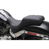 MUSTANG One-Piece/2-Up Squareback Seat - Double Diamond - Black Stitch - FXBR '23-'25 86006