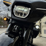 CUSTOM DYNAMICS Shark Demon® Turn Signal - LED - Amber/White SD-SG-FT-AW