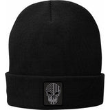 American Biker Mr Piston Flag Fleece-Lined Knit Beanie - Black ABBPISTON18H90BKOR