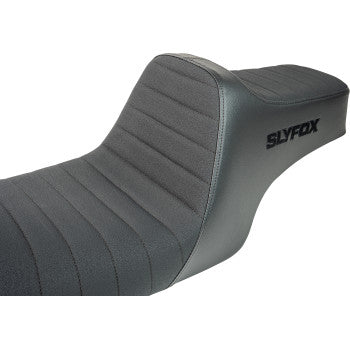 SLYFOX Highnoon Seat - Vinyl - Classic Stitch - Black Logo - FL '97-'07 4702A-SlyFox