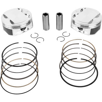 JE PISTONS Piston Kit - 4.250" Bore - 4.375" Stroke - 11.5:1 CR - 107" M8 398730