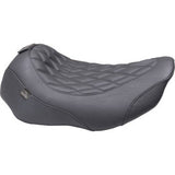 MUSTANG Wide Tripper™ Seat - Solo - Dark Brown/Black Stitching - FLT/FLH '23-'25 89503