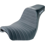 SLYFOX Highnoon Seat - Vinyl - Classic Stitch - Silver Logo - FL/FX '18-'24 4701B-slyfox