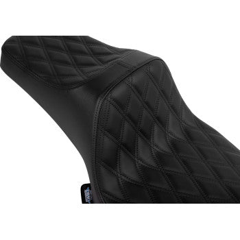 DRAG SPECIALTIES SEATS Predator III 2-Up Seat - Vinyl/Solar Leather - Double Diamond - Chieftain '25/Challenger '20-'25 0810-2470