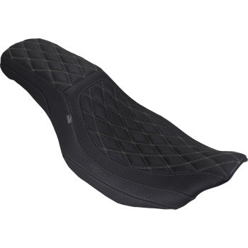 MUSTANG Seat Dbl Diam Squareback Drk Gry Thread 88514GM
