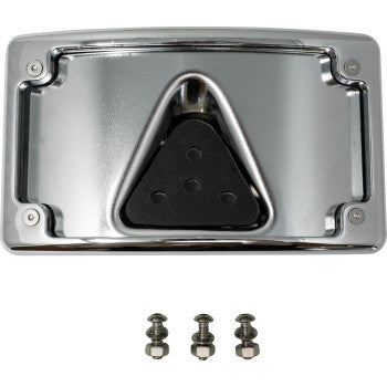 KODLIN USA License Plate Curved Mount Kit 3 Hole Chrome KUS20353