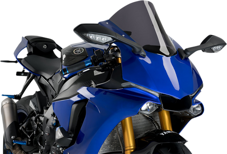 PUIG HI-TECH PARTS Race Windscreen - Dark Smoke - YZF-R1 3632F