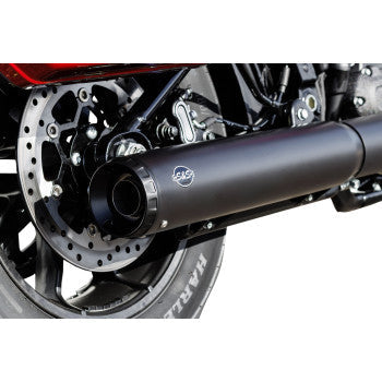 S&S CYCLE Grand National Slip-On Muffler - 50 State - 4" Black - M8 Softail 2025 550-1159