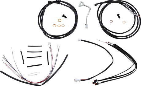 BURLY BRAND Control Kit - 14" Ape Hanger Handlebars - ABS B30-1179