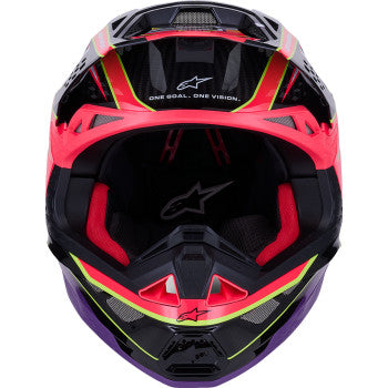 ALPINESTARS Supertech M10 Helmet - MIPS® - Era - Gloss Pink/Violet/Yellow Fluo - XS 8301223-3145-XS