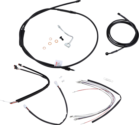 BURLY BRAND Control Kit - 18" Ape Hanger Handlebars - ABS B30-1178