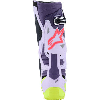 ALPINESTARS Tech 10 Supervented Boots - Purple/Fluorescent Yellow/Diva Pink - US 9 / EU 43 2010520-3150-9