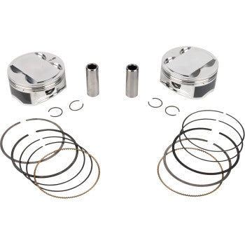 JE PISTONS Piston Kit - 4.250" Bore - 4.500" Stroke - 11.5:1 CR - 114" M8 398736
