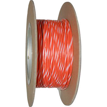 NAMZ 100' Wire Spool - 20 Gauge - Orange/White NWR-39-100-20