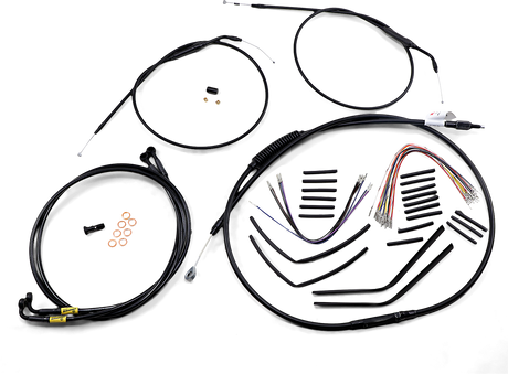 BURLY BRAND Control Kit - 14" Ape Hanger Handlebars B30-1193