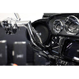 FAT BAGGERS INC. EZ Install Upper Clutch Cable - FLHX/FLTR - Stock - Braided Stainless Steel/Chrome 108000-C