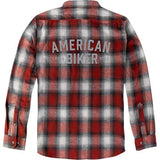 American Biker American Biker Mr Piston Flannel Shirt - Red - Large ABBPISTON27ST61RDLR